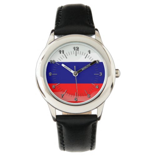 Russian glossy flag watch