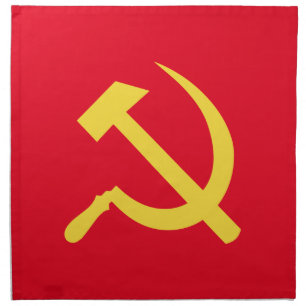 Russian Hammer and Sickle Cloth Napkins Dinner