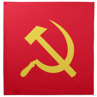 Russian Hammer and Sickle Cloth Napkins Dinner