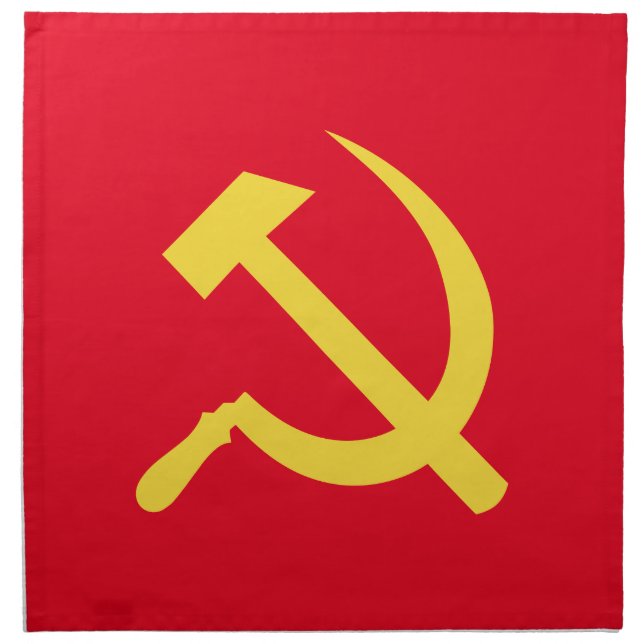 Russian Hammer and Sickle Cloth Napkins Dinner (Front)