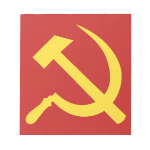 Russian Hammer and Sickle Notepad