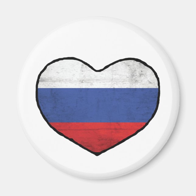 Russian Heart Magnet (Front)