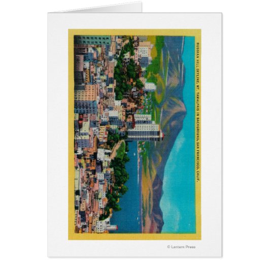 Russian Hill Skyline with Cards (Front)