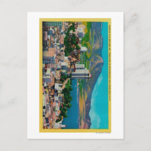 Russian Hill Skyline with Postcard