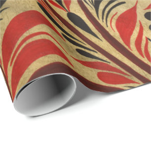 Russian Hohloma Wrapping Paper
