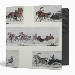 Russian Horse Drawn Sleighs 3 Ring Binder