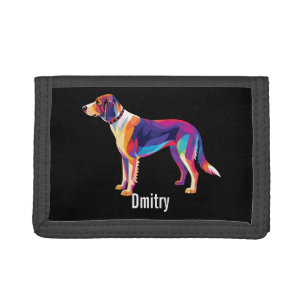 Russian Hound Trifold Wallet