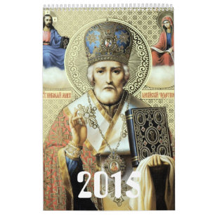 Russian icons calendar