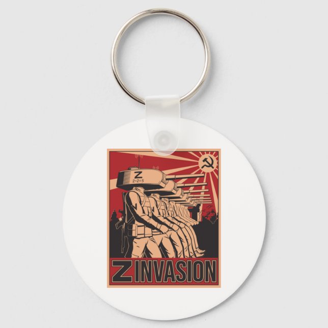 Russian invasion of Ukraine 2022 Keychain (Front)