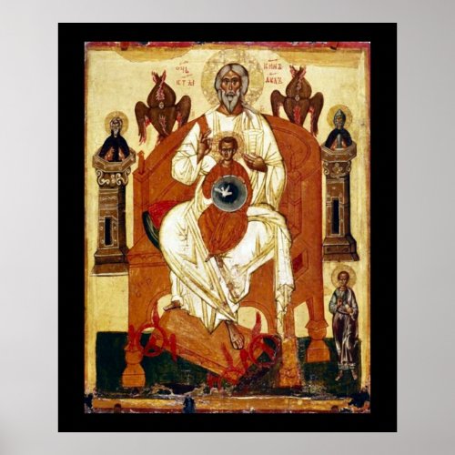 Russian Jesus Art Nouveau Still Poster