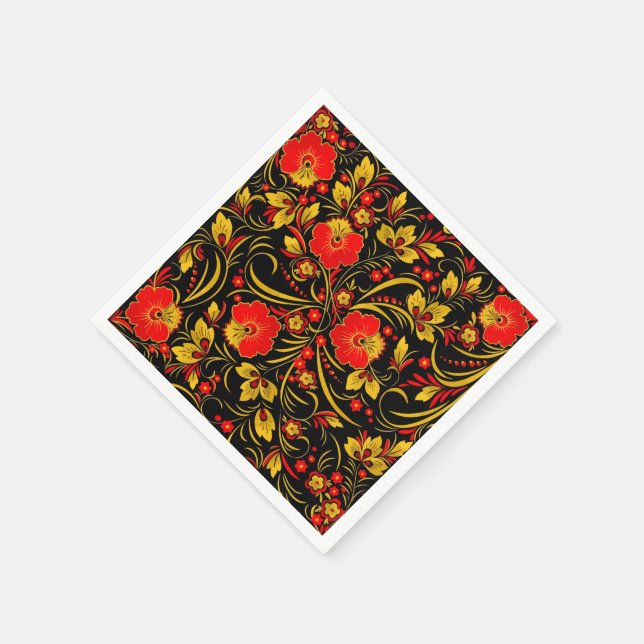 Russian khokhloma napkins (Corner)