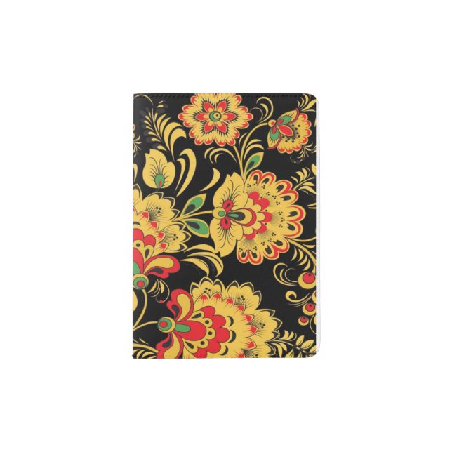 Russian Khokhloma Passport Holder (Front)