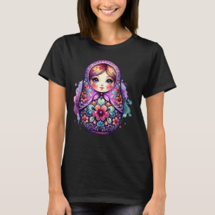 Russian Khokhloma Russia Russians Russian Matryosh T-Shirt