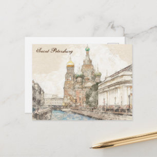 Russian Landmark Postcard – Savior on Spilled