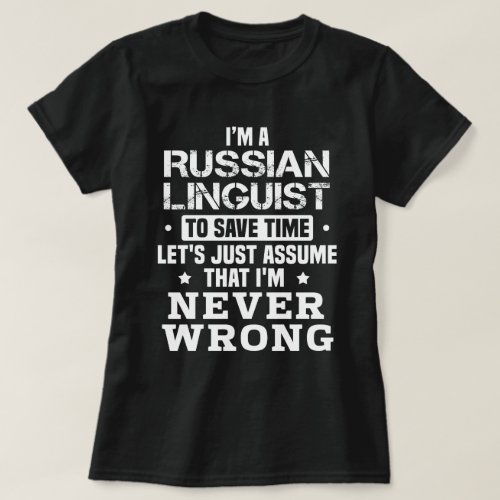 Russian Linguist T_Shirt