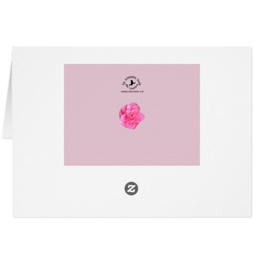 Russian Love with Pink Flowers and a Pink Heart (Back Horizontal)