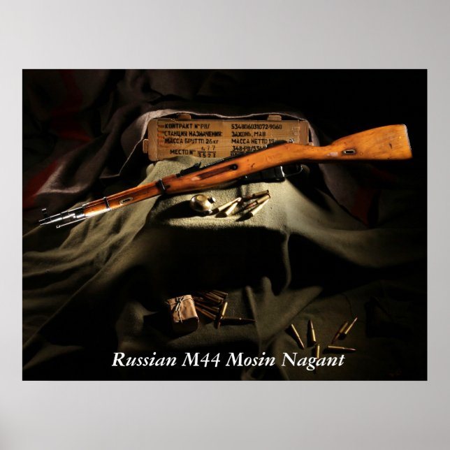 Russian M44 Mosin Nagant Poster (Front)