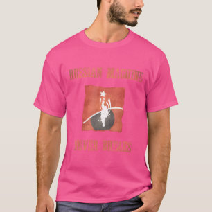 Russian Machine Never Breaks Russian Five Hockey T-Shirt