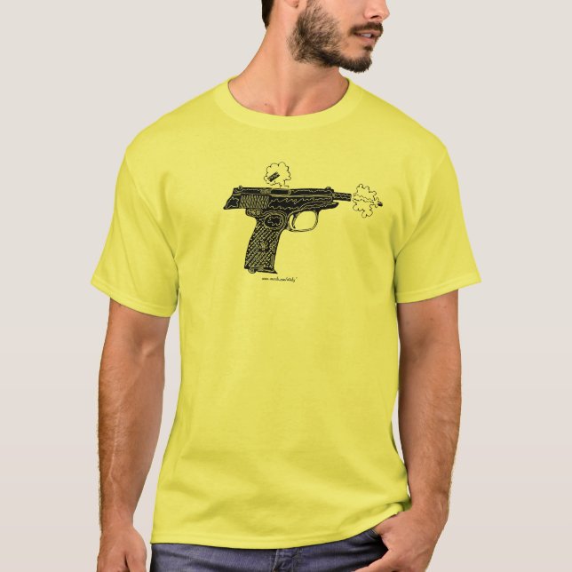Russian Makarov pistol graphic art urban t-shirt (Front)