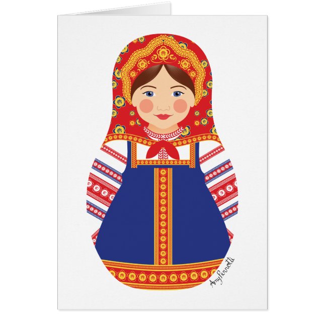 Russian Matryoshka Card (Front)