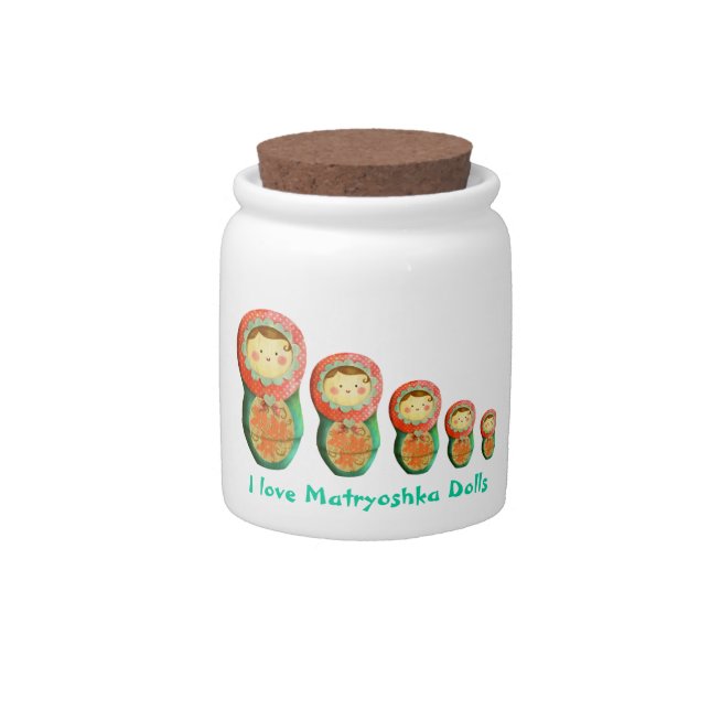 Russian Matryoshka Doll Candy Jar (Front)