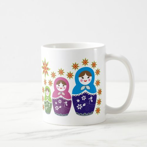 Russian Matryoshka Doll Mugs