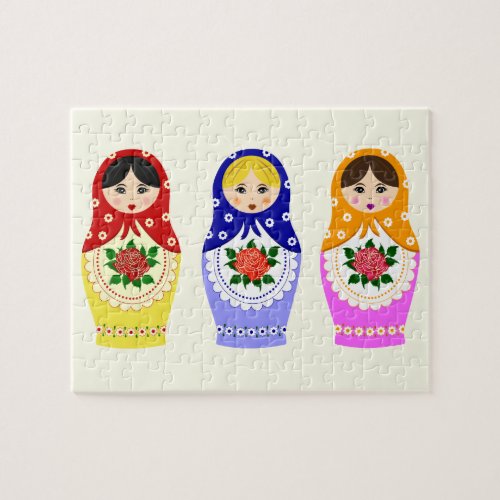 Russian matryoshka dolls jigsaw puzzle