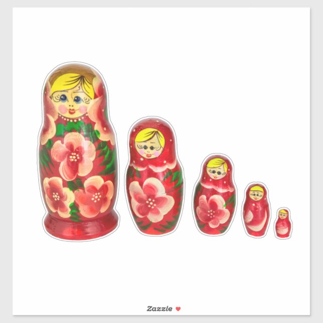 Russian Matryoshka dolls  Sticker (Sheet)