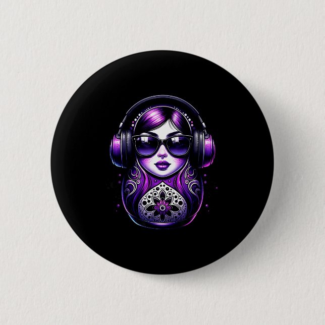 Russian Matryoshka Music Russia Russian Matryoshka Button (Front)