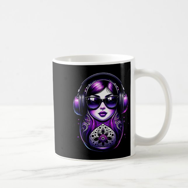Russian Matryoshka Music Russia Russian Matryoshka Coffee Mug (Right)