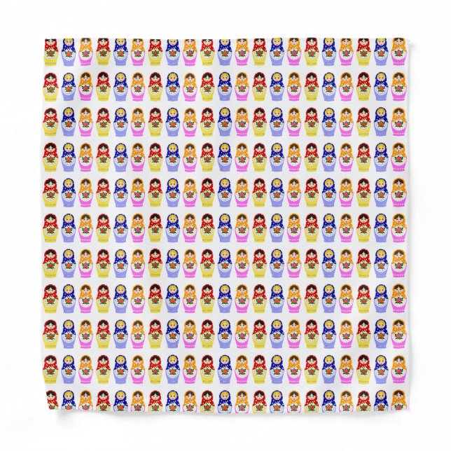 Russian matryoshka nesting dolls bandana (Front)
