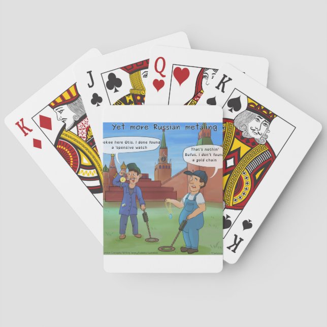 Russian Metal-Ing Funny Gifts by Rick London Poker Cards (Back)