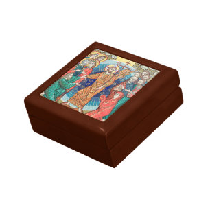 Russian mosaic icon keepsake box
