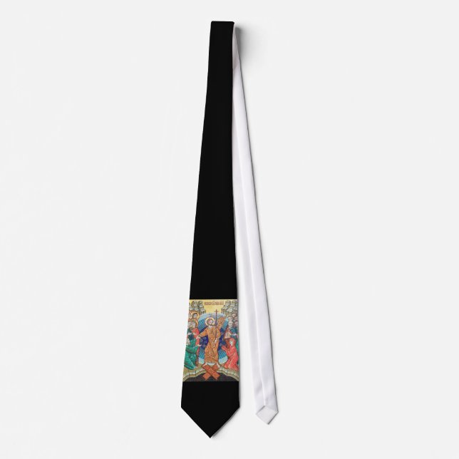 Russian mosaic icon neck tie (Front)