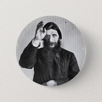 Russian Mystic Grigori Yefimovich Rasputin Button by allphotos at Zazzle