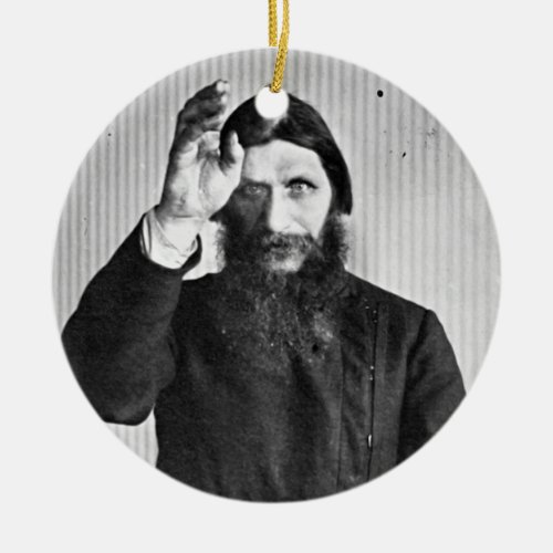 Russian Mystic Grigori Yefimovich Rasputin Ceramic Ornament