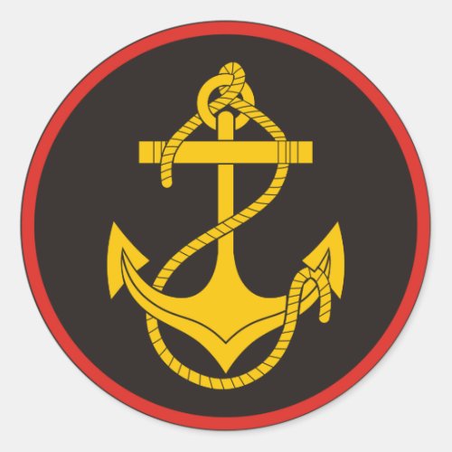 Russian Naval Infantry Marines Classic Round Sticker