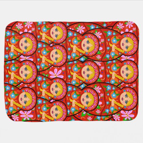 Russian Nesting Doll _ Matryoshka Baby Blanket