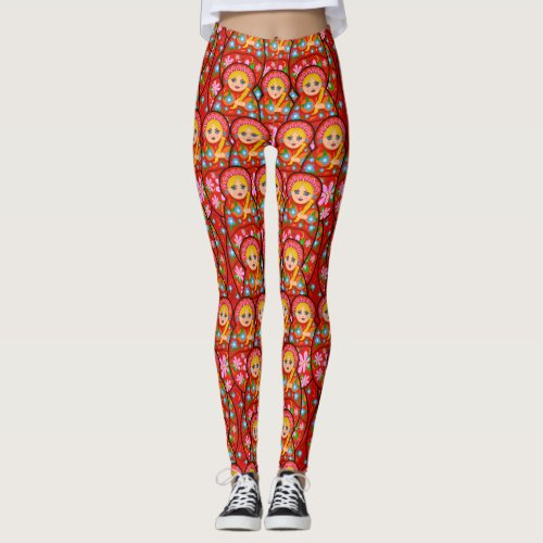 Russian Nesting Doll _ Matryoshka Leggings