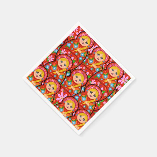 Russian Nesting Doll _ Matryoshka Napkins