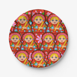Russian Nesting Doll - Matryoshka Paper Plates