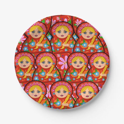 Russian Nesting Doll _ Matryoshka Paper Plates