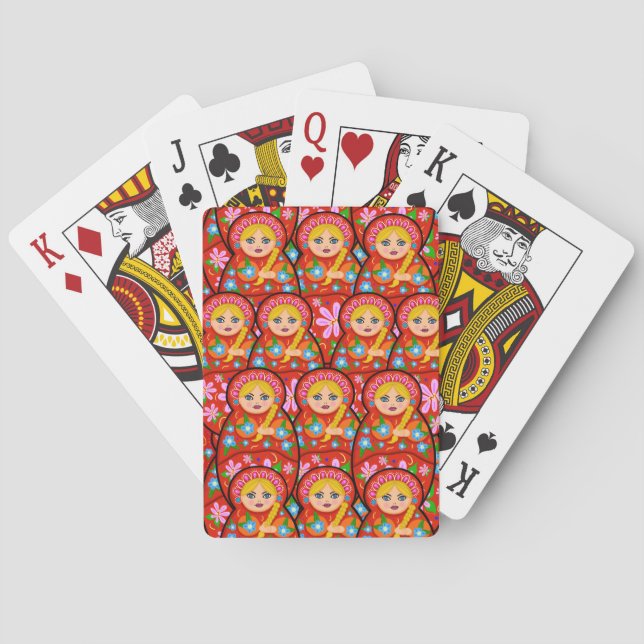 Russian Nesting Doll - Matryoshka Poker Cards (Back)
