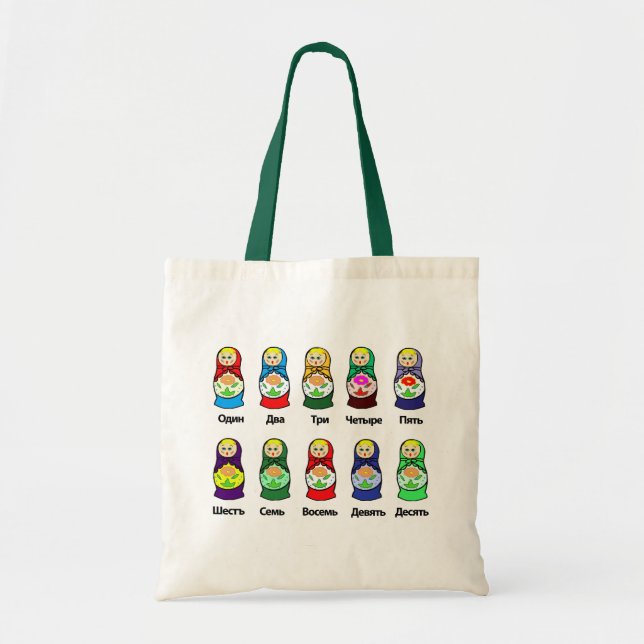 Russian Nesting Doll (Matryoshka) Tote Bag (Front)