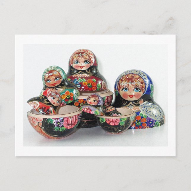 Russian Nesting Doll Postcard (Front)