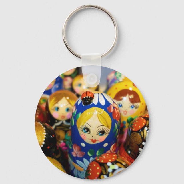 Russian Nesting Dolls Keychain (Front)