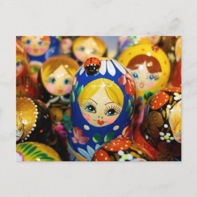 Russian Nesting Dolls Postcard (Front)