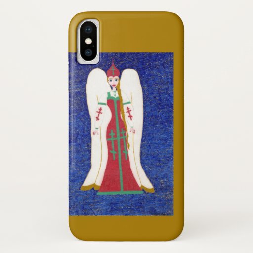 Russian Orthodox Angel iPhone 3G Case-Mate iPhone X Case