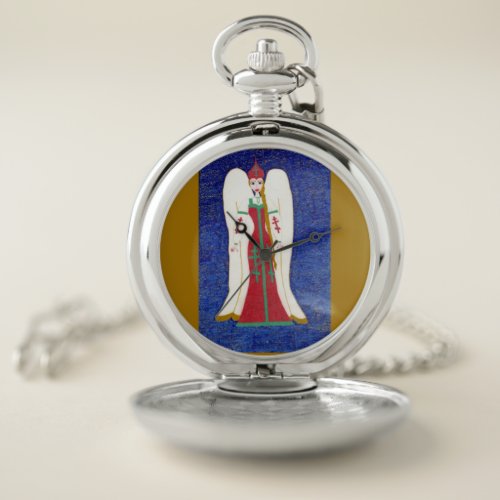 Russian Orthodox Angel Pocket Watch