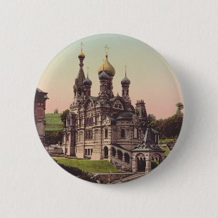 Russian Orthodox Church in Moscow Button